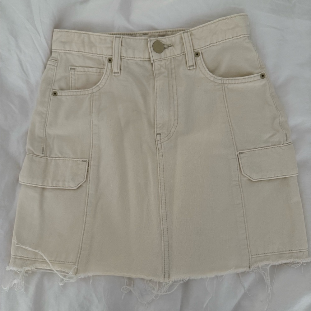 Hudson Cream Cargo Skirt